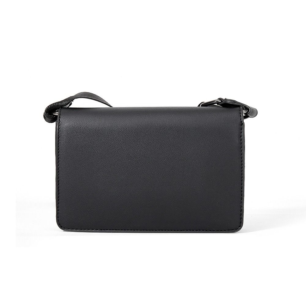 Pu Male Crossbody Bag Large Capacity Rectangular Shoulder Bag Simple Men's Messenger Bag  Work