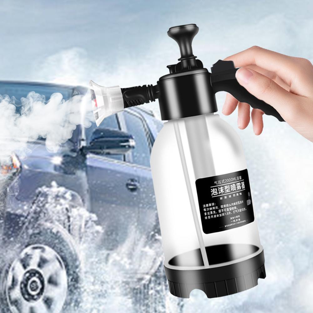 2L Car Wash Foam Sprayer with Two Adjustable Nozzles Car Washing Watering Can for Car Wash Home Cleaning Garden Watering