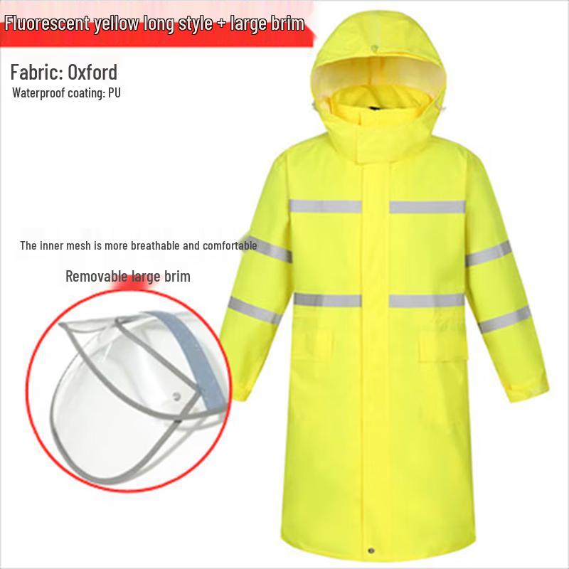 High-Visibility Security Rain Jacket