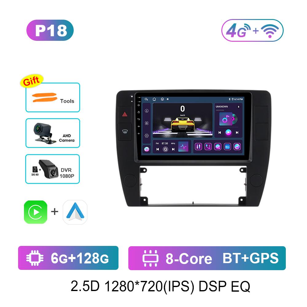 Android Car Radio Multimedia Video Player for VW Volkswagen Passat B5 2000 2001 2002 - 2005 Cooling Fan 4G WiFi Touch Screen