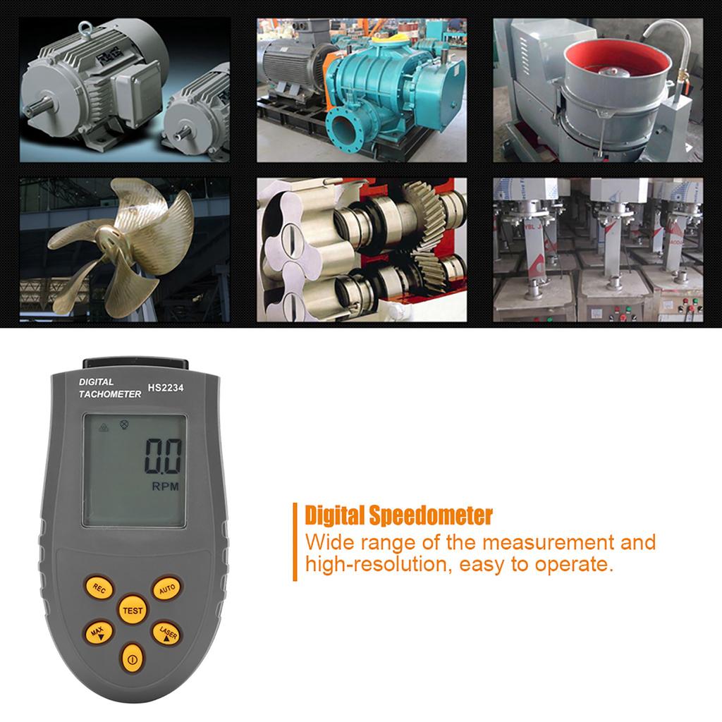 Digital Speedometer Digital Tachometers HS2234 Tachometer Non Contact Digital Display Speedometer Digital Tachometers Tachometer
