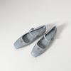 Soft leather version~ Korean version, elegant temperament, small fragrance, light mouth camellia, square head Mary Jane shoes, one word with