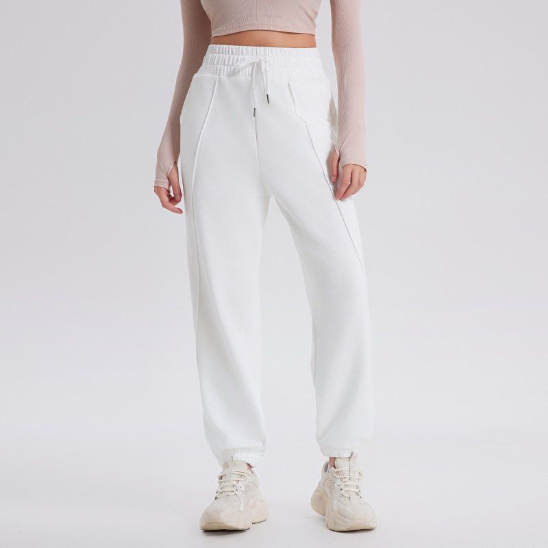 

Spring Fashion Sports Pants Women s Silm Slimming Tappered Yoga Clothes Running Loose Casual Sweatpants Work Clothing Outwear White XL