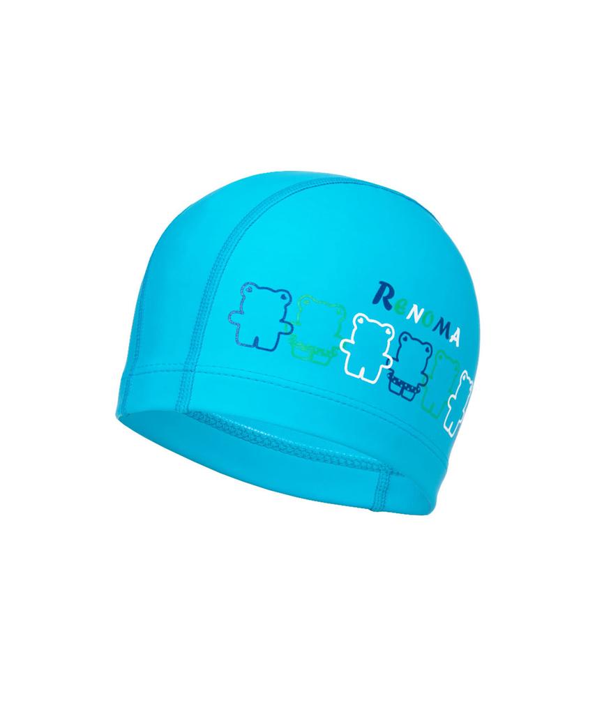 Lenomasuyeongbog Kids' Heart Bear Pu Swim Cap Aqua Blue Ro-Rc2E751-Ab