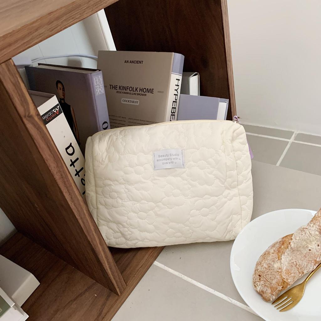 Women Candy Color Soft Washing Storage Bag Large Capacity Carrying Cosmetic Bag