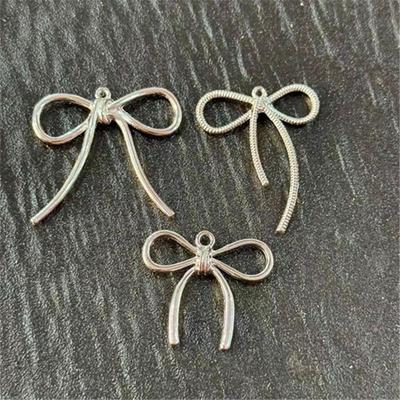 Trendy Bowknot Earrings & Pendants: Japanese & Korean Alloy Jewelry Charms