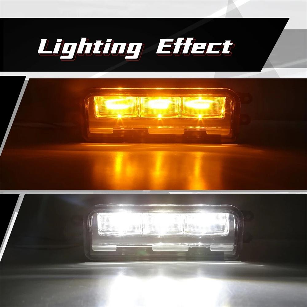 For 2024-2025 Toyota Tacoma LED Fog Lights Kit W/ Amber LED Signal Lights Wires