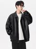 East Rain Casual Motorcycle Leather Jacket with Pockets, Long Sleeves, Flattering Design, Durable, Perfect for School or Commuting (SEW403)