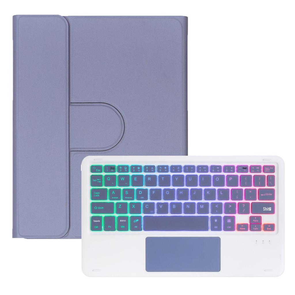 iPad 11 A16 Tablet 360° Rotating Protective Case with Magic Keyboard and Gradient Backlit Keyboard