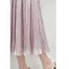 A-Line High-Waisted Pleated Midi Skirt