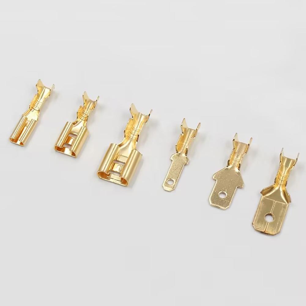 1000PCS Male Female Cable Connector Crimp Terminals 2 8 4 8 6 3mm Electrical Connectors with Insulating Sleeves