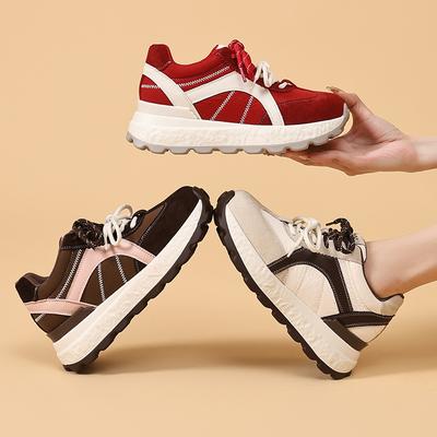 Autumn New Platform Shoes Versatile Niche Casual Lightweight Sports Shoes Women's Height Increase