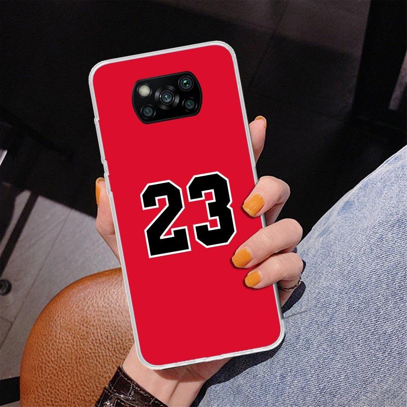 Basketball 23 24 8 Number Phnoe Case for Xiaomi Poco X5 X6 X7 Pro X4 Gt F7 Ultra M8 M7 Redmi 15C 15 13C 13 12C 12 Unique Cover C