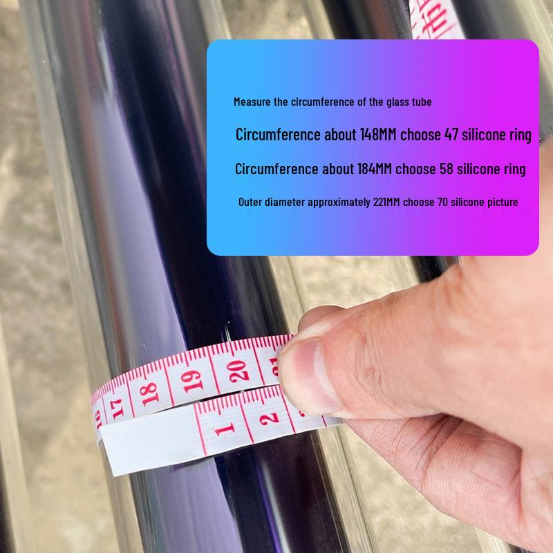 Zestaw silikonowych pierścieni uszczelniających do podgrzewacza wody słonecznej dla rur próżniowych 47 i 58 oraz zbiornika wody 70 - Akcesoria zapobiegające wyciekom