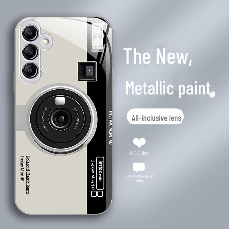 

Корпус из металла и жидкого стекла Samsung A32, A52S, A54, S21FE с полным пакетом защиты от падений для защиты и творчества. A31 серебряный