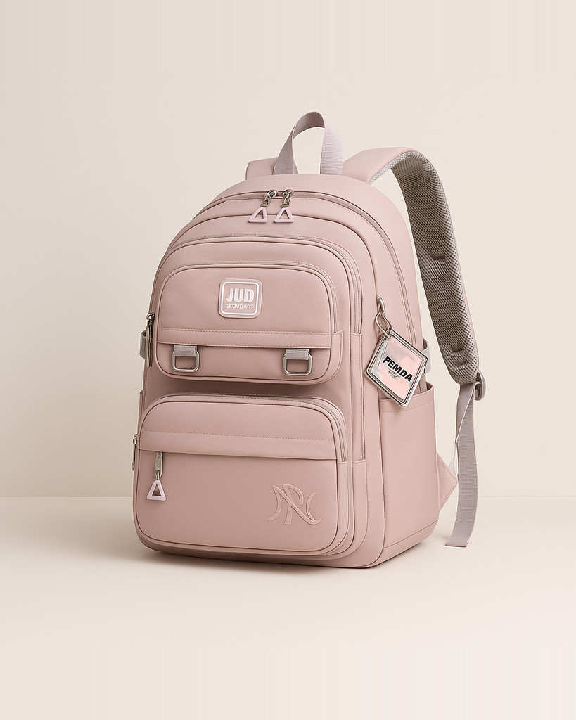 Middle School Student Schoolbags for Girl Commuting Large-capacity Backpacks Fashion Leisure Solid Color Book Bag Ultra-light Waterproof Knapsack