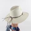 Ethnic Panama Hat Women Men Breathable Wide Brim Straw Sun Protection Beach Caps England Style Church Sombrero Hombre Caps