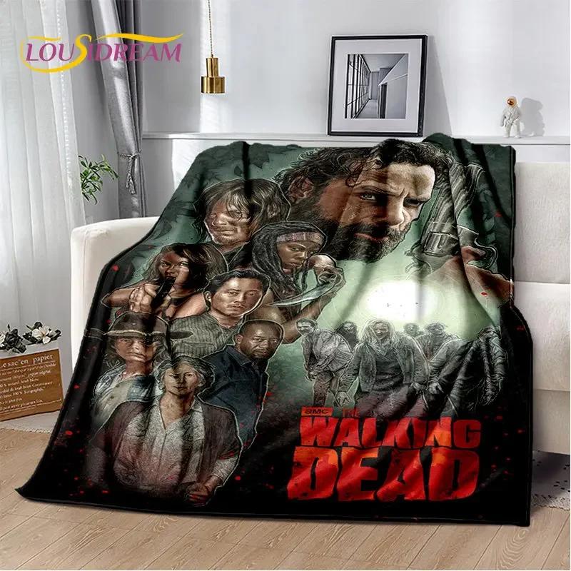 The Walking Dead Horror Soft Plush Blanket,Flannel Blanket Throw Blanket for Living Room Bedroom Bed Sofa Picnic Cover 013