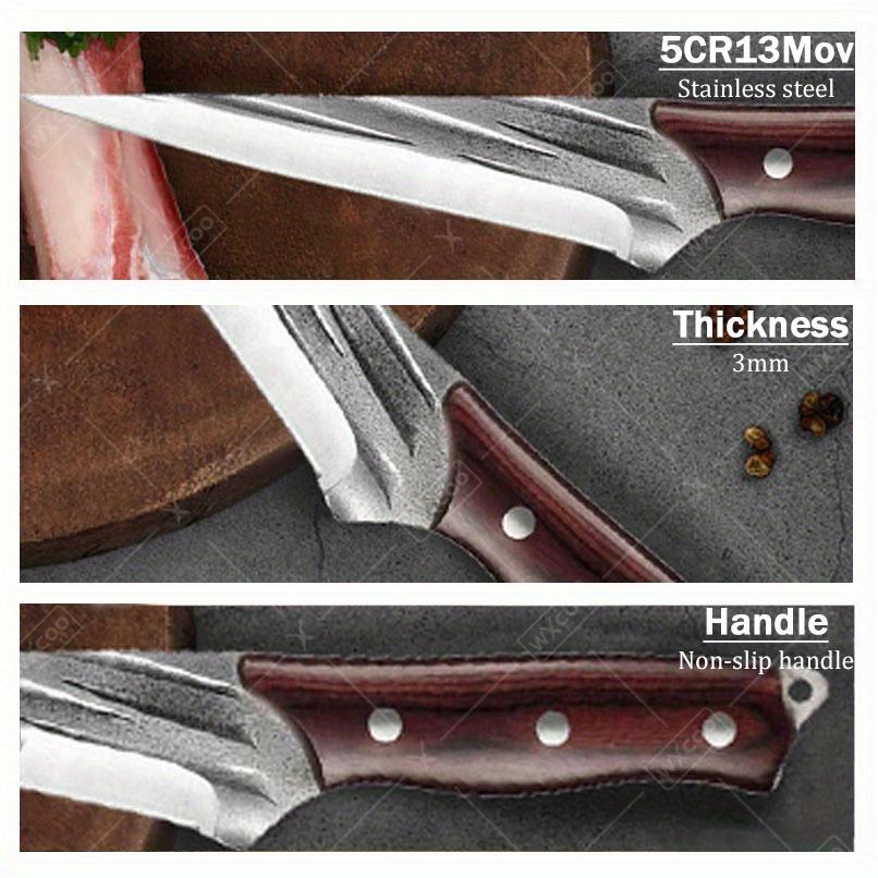1 Stück Ausbeinmesser Professionelles Edelstahl Küchenmetzger Schnitzmesser Scharfes Messer Kochwerkzeug