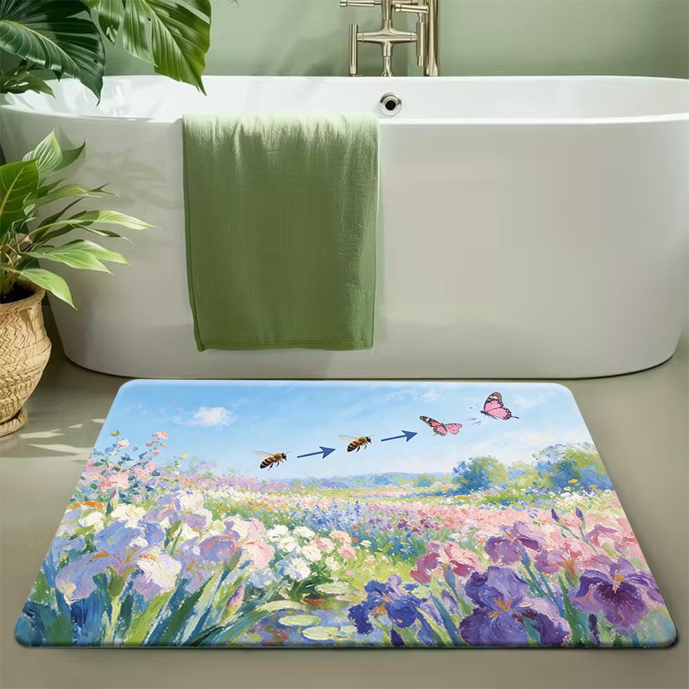 Dragon on Giant Sheep Starry Night Lightning Farm Non-Slip Doormat Soft Floor Mat 40x60cm