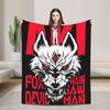 Denji Makima Aki Hayakawa Team Chainsaw Man Warm Blankets Girls Boys Plush Throw Blanket Street Trend Outdoor Flannel Bedsprea