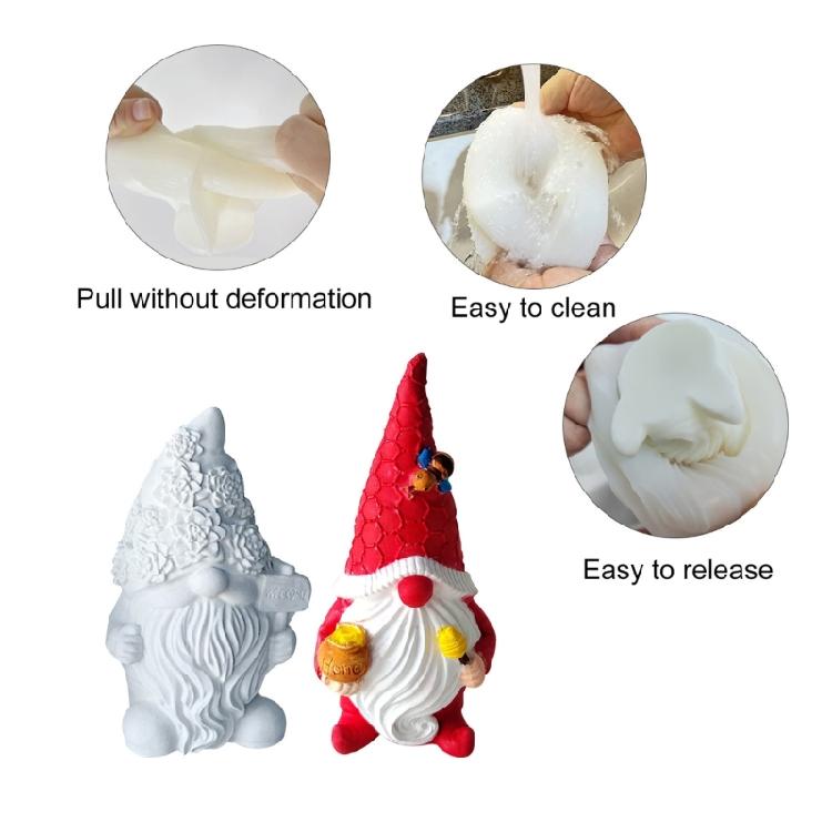 Epoxy Dwarf Plaster Mold for Soap Gnome Resin Molds Christmas Home Decoration