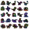 10/30/50pcs Kawaii Neon Q Version Dinosaur Stickers Decals for Stationery Phone Luggage Diary Cute Cartoon Graffiti Sticker Toy