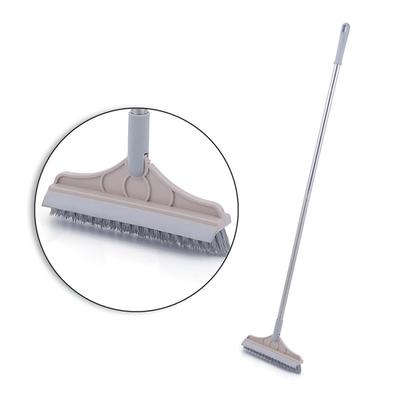 Floor Scrub Brush with Detachable Long Handle 120 Degrees  Rotating Shower Floor Scrubber Household