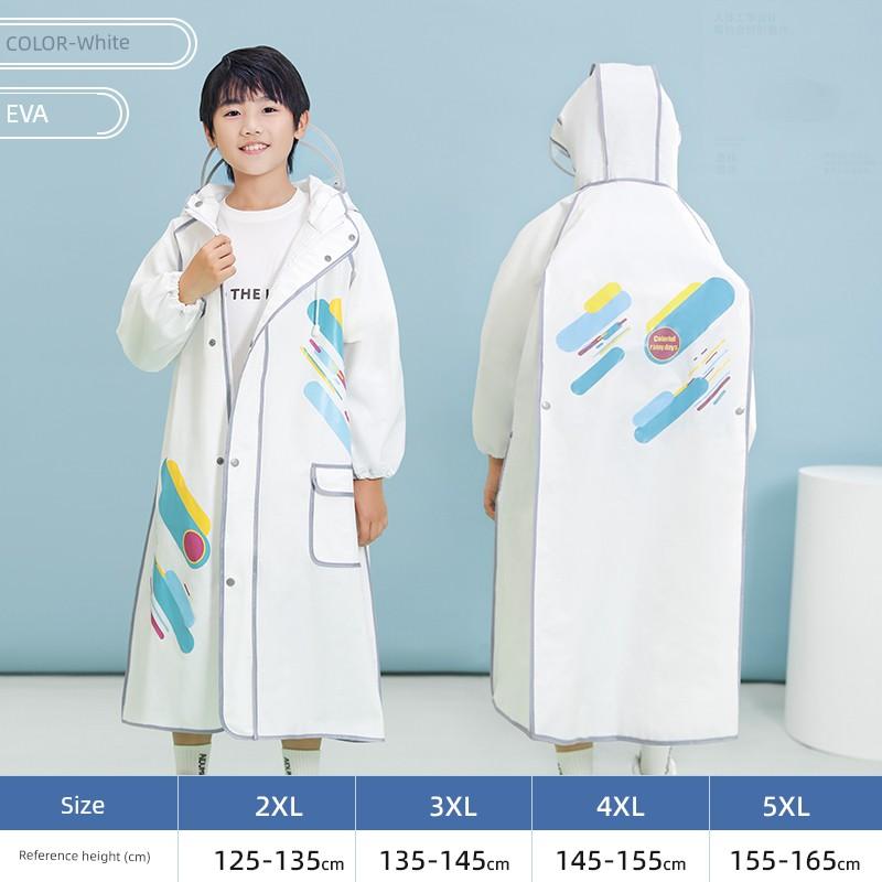 Kinder Regenmantel Jungen Grundschüler Mädchen Kinder Ganzkörper Regendicht Mittelschüler Outdoor Radfahren Poncho