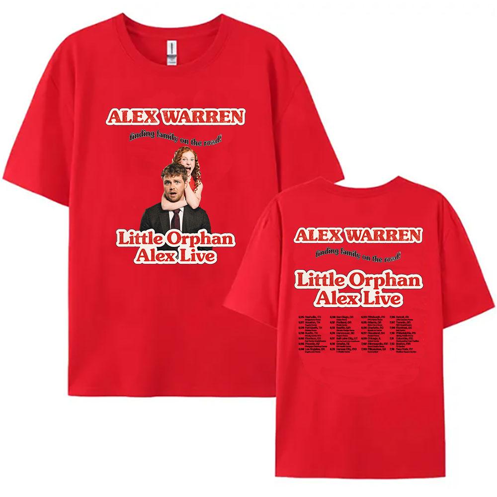 Little Orphan Alex Live T-shirt ALEX WARREN Finding Family on The Road Tshirt Short Sleeve Cotton Loose T Shirt Print Tee