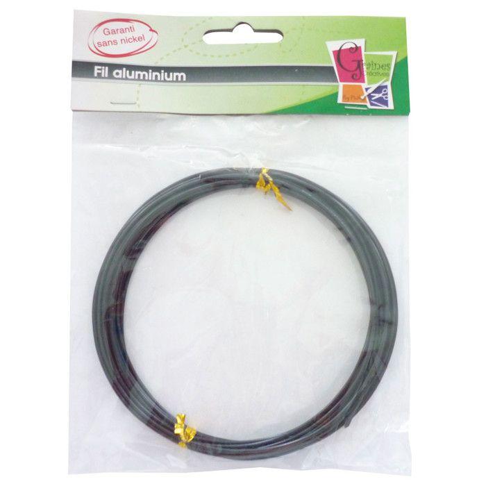 Aluminum Wire Ø 1.5 Mm 5 Meters Black