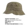 Bucket Cap Vintage Foldable Washed Denim Men Women Hip Hop Fisherman Hat Fishing