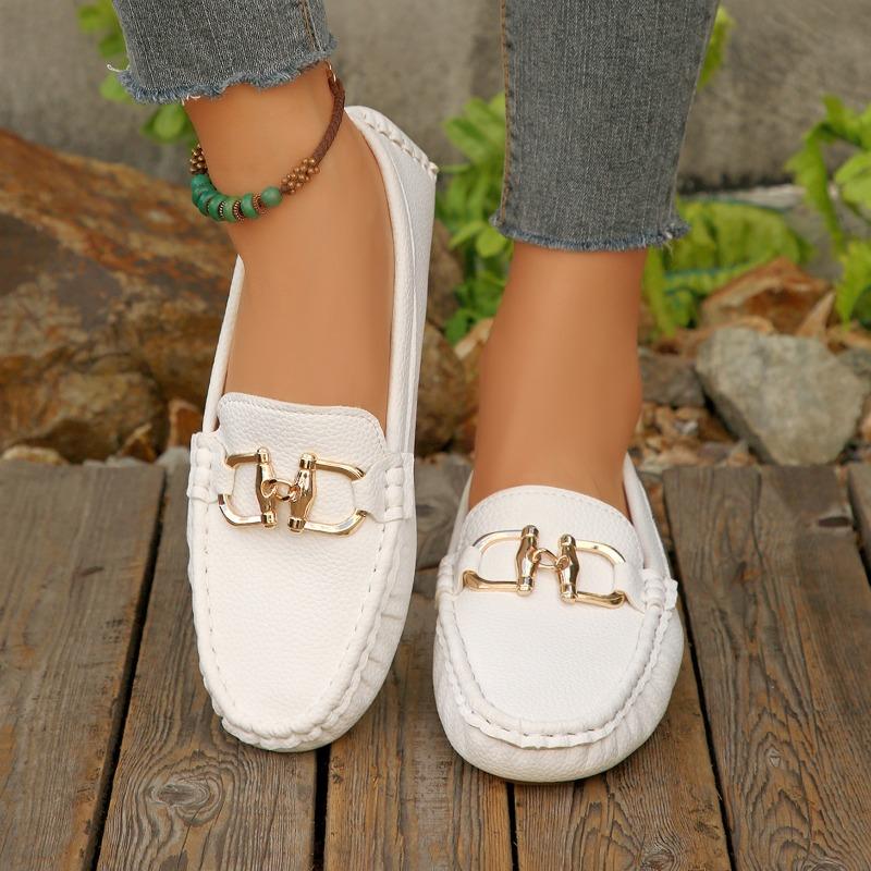 Fashion Women's Casual Slip on Mary Jane Shoes 2025 Spring Autumn New Fashion Round Toe Solid Soft Sole Flat Loafers Zapatos De Mujer