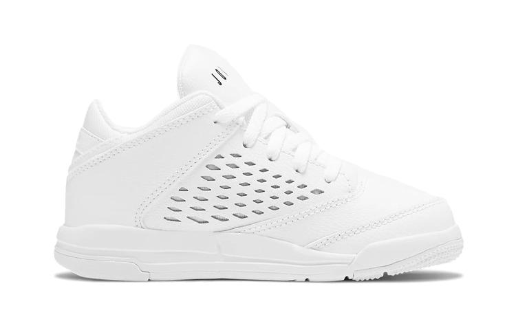Jordan Flight Origin 4 Low Top Children's Basketball Shoes White Children Aged 3 7 Years Old 921197-100