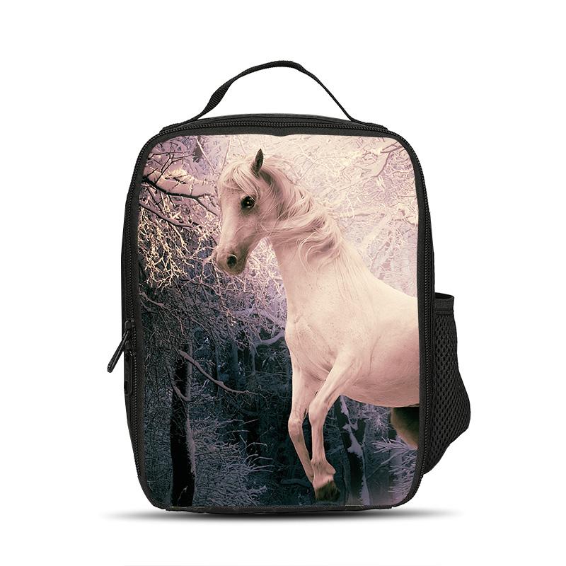 Horse Ice Pack Animal Horse 3D Printing Large Capacity New Casual Design for Primary and Secondary School Students
