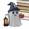 Outdoor Figurine Lights Ghost Statue With Lantern Waterproof Ghost Pumpkin Cute Decoration Lanterns Sculpture For Birthday House