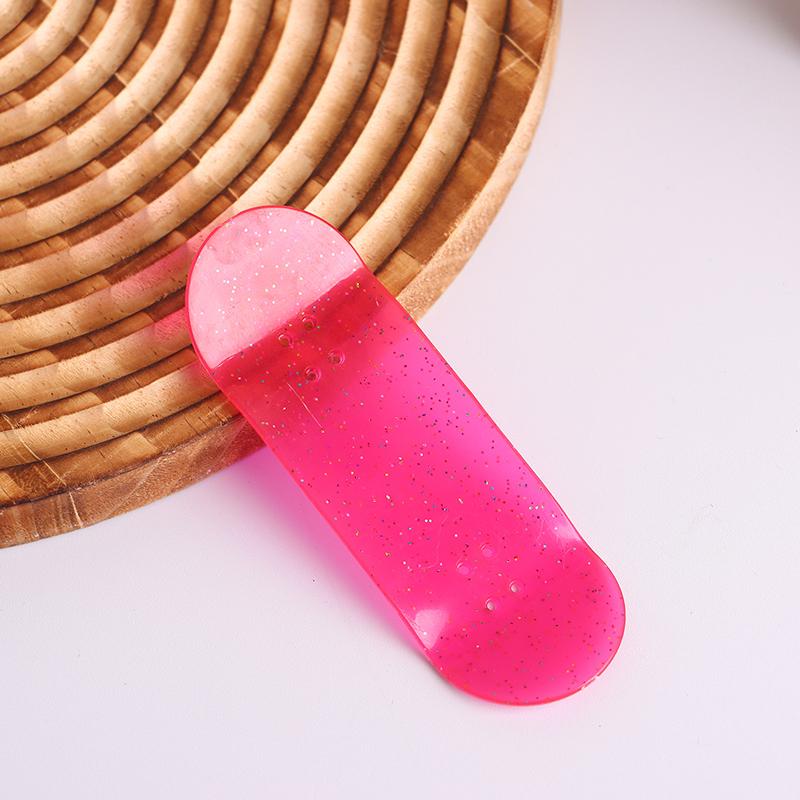 Mini Glow In Dark Finger Skateboard Luminous Fingerboard Deck Toy Kids Stress Relief Toys For Adult Children Gifts