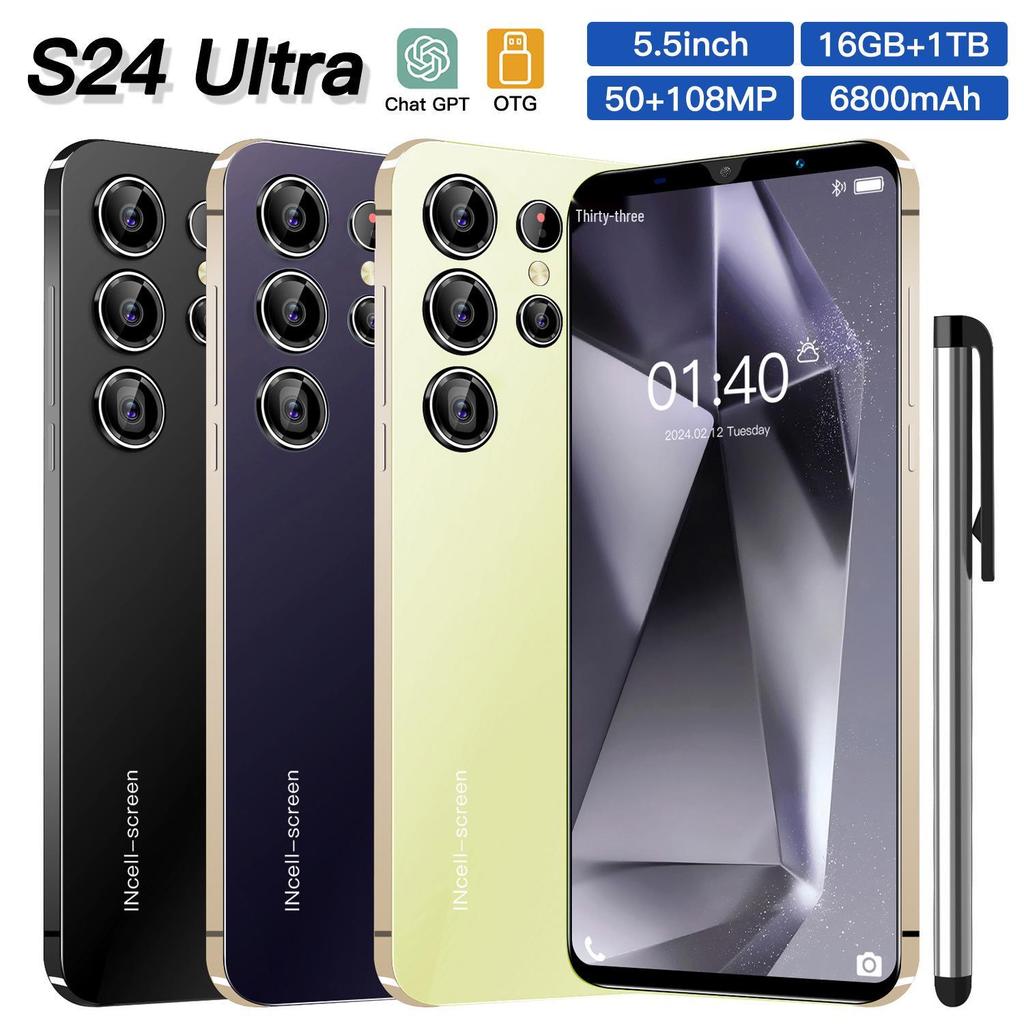 New S24 Ultra Smartphone 16GB+1TB, 5.5-Inch, Android.