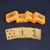 Golden Plastic Playing Cards Compact Size Outdoor Travel Party Playing Card Waterproof Game Card For Travel And Parties