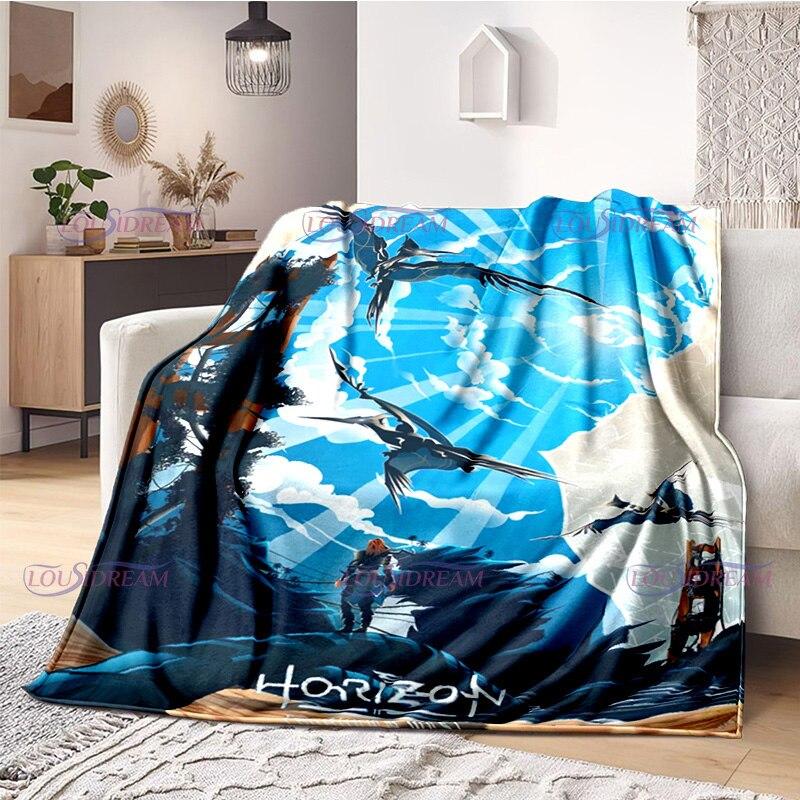 Deka pre milovníkov hier Horizon Zero Dawn Gaming Throw Deka Fleecová deka Deka pre dospelých a deti Prikrývka pre hráčov Darčeky
