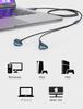 SOLMIMI 2M USB Earphones with Microphone for Headset with for Online and Remote Work Jade Green PC, USB-A Connection, Stereo, Omnidirectional,