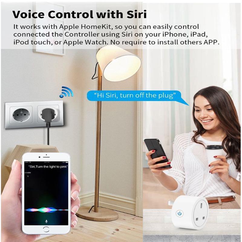 Smart WiFi Socket UK - Alexa Voice Control & Timer