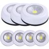 Battery Operated Push Lights Wireless LED Puck Lights for Closet Counter Kitchen Cabinet