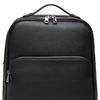 Bally Solid Color Litchi Pattern Zipper Closure Large Capacity Commuter Backpack Men Backpack Black 6240401