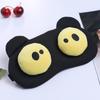 3D Cartoon Eye Mask with Lace - Cute Hot/Cold Compress for Sleep, Light Blocking, Breathable Eye Protection for Men and Women
