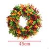 Flower Garland Door Hanging Round Floral Wreath Window Party