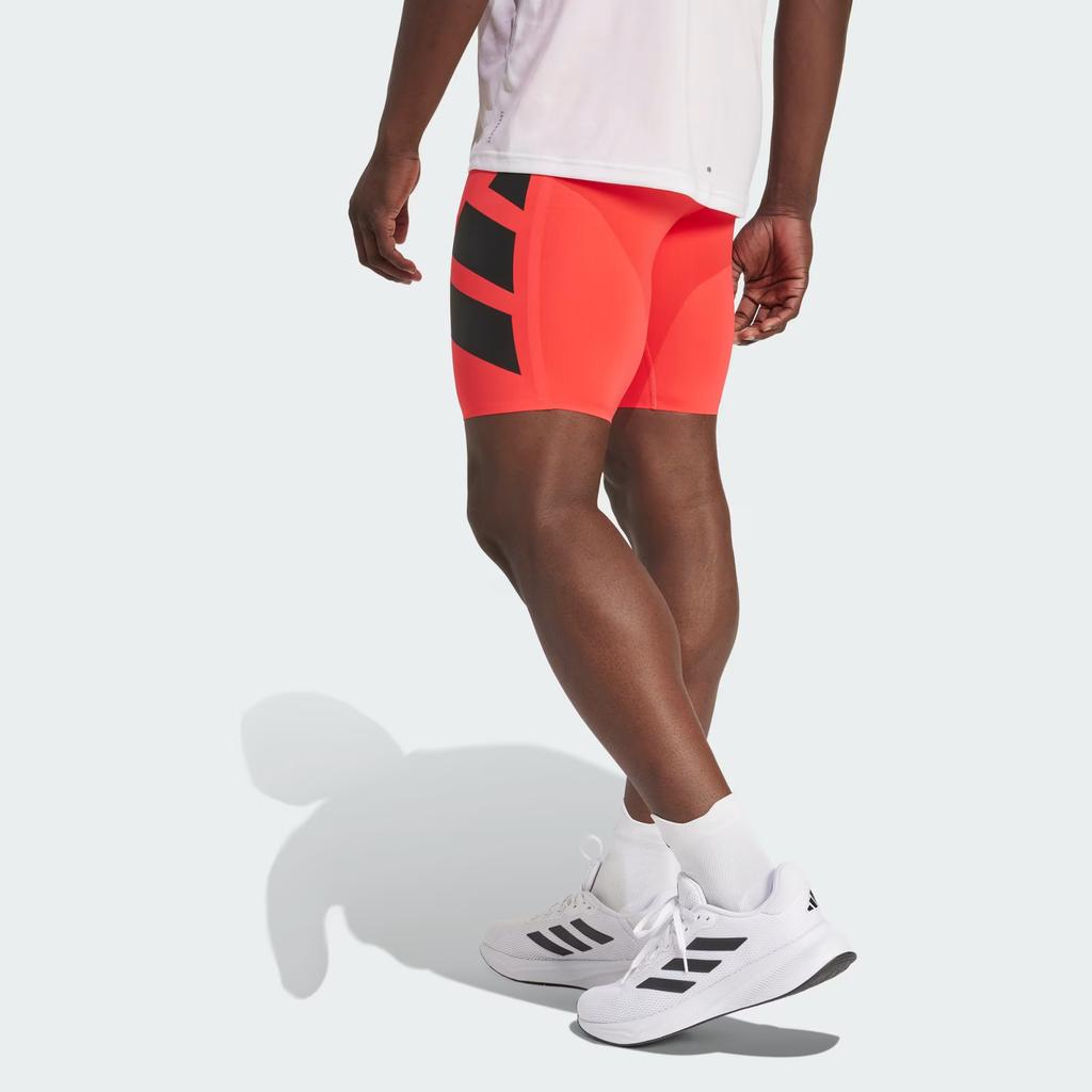 adidas Adizero Logo Slim Fit Elastic Waist Running Shorts Men Shorts JC6678