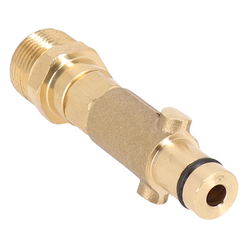 Effortlessly Connect Spray Hoses with this Reliable Brass Adapter for Nilfisk External Thread Pressure Washers