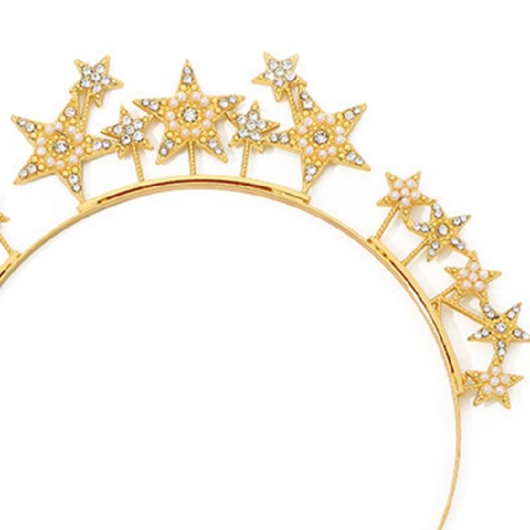 Delicate Baroque Vintage Hairband Glistening Headband Bachelorette Party Bride Bridal Jewelry Headpiece