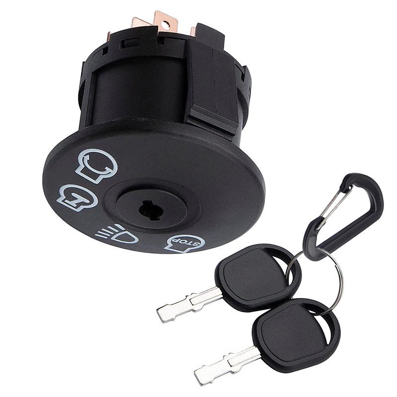 Compatible Ignition Key Start Switch for HUSQVARNA Lawn Mower Tractors (Part Numbers: 532163968, 532175566)